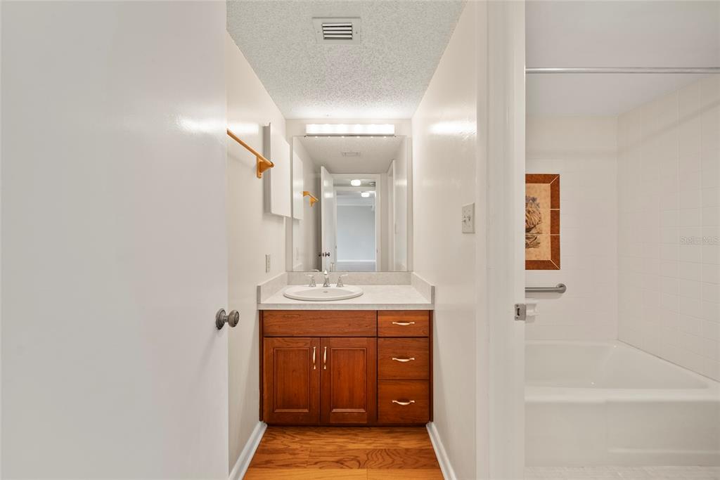2611 Bayshore Boulevard, Unit 504 Tampa, FL 33629 - Photo 25 of 39 a bathroom with a sink a toilet and mirror
