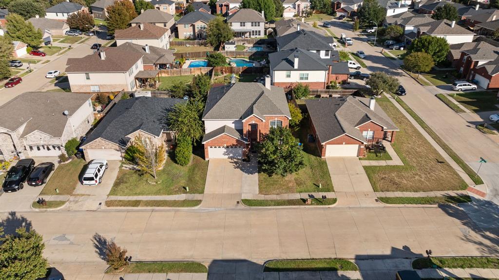 13604 Ponderosa Ranch Road Fort Worth, TX 76262 - Photo 26 of 27 an aerial view of residential houses with street