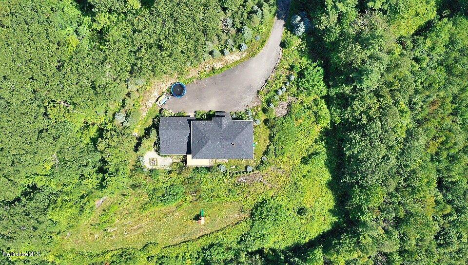79 Hupi Road Monterey, MA 01245 - Photo 26 of 33 an aerial view of residential house with outdoor space and trees all around