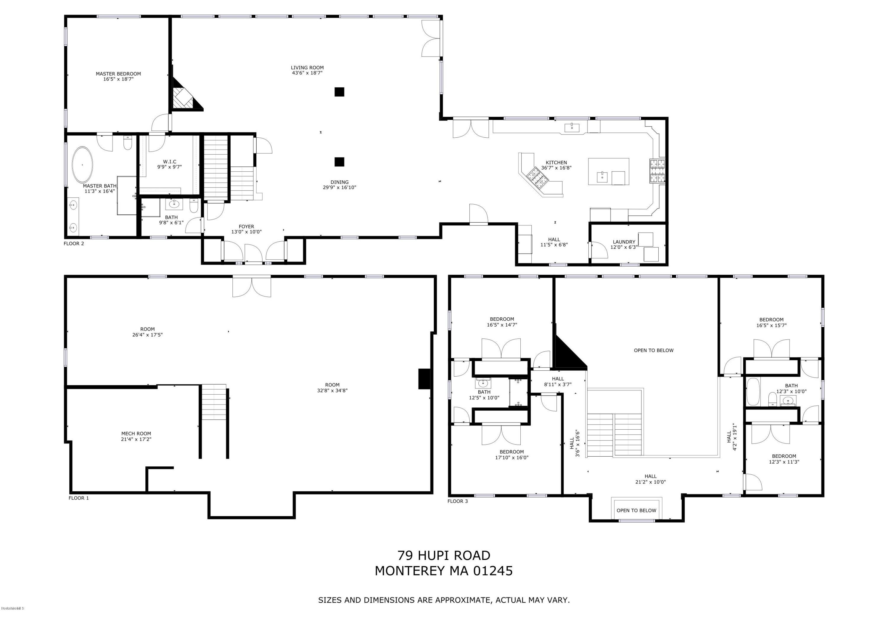 79 Hupi Road Monterey, MA 01245 - Photo 32 of 33 a black white and white photo of a