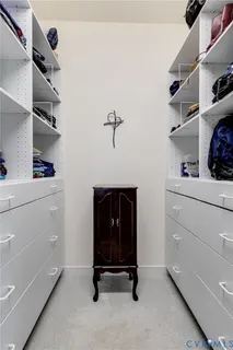 a room with storage and utility