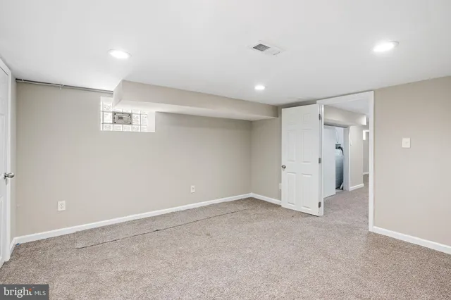 a view of an empty room