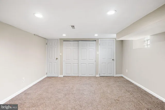 a view of an empty room