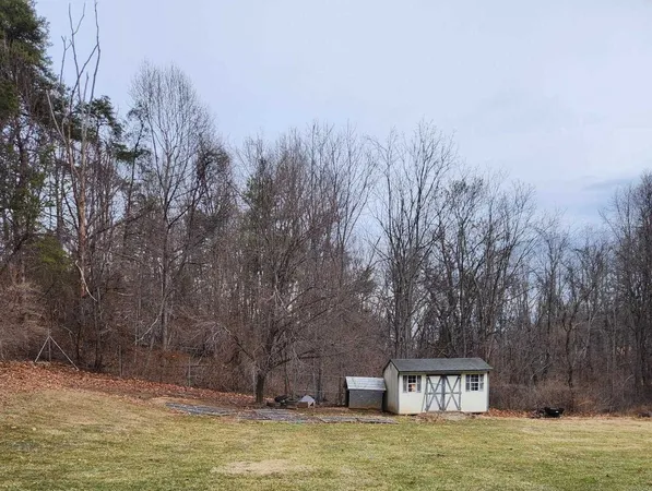 a house with trees in the background
