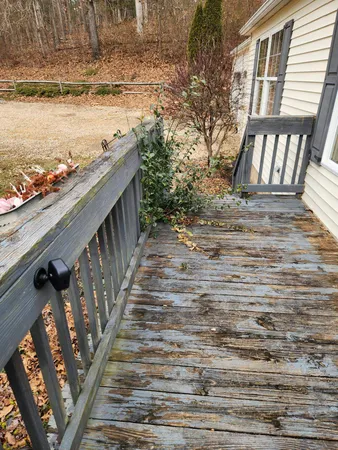 a view of outdoor space and deck