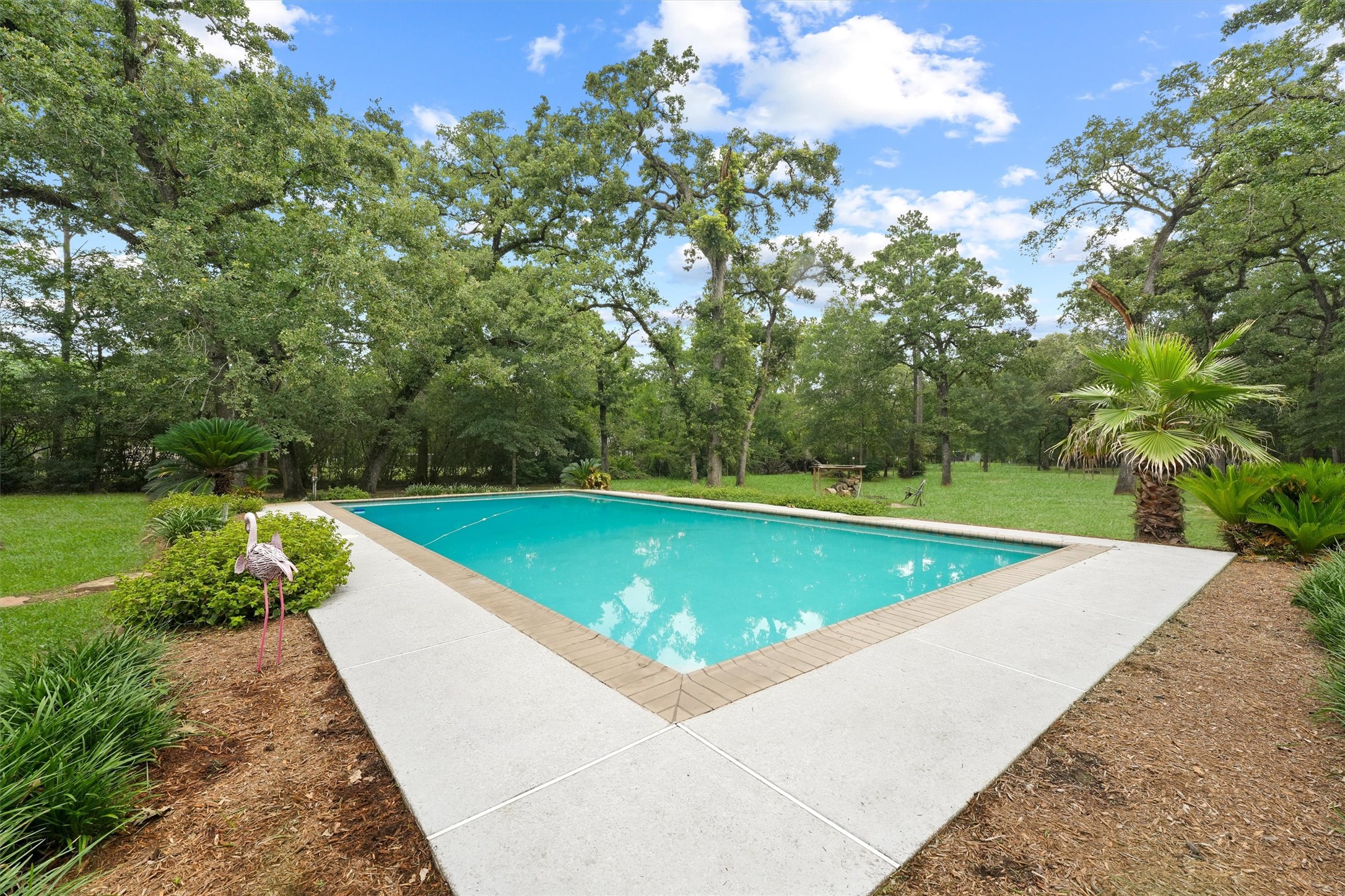 6803 Treaschwig Road Spring, TX 77373 - Photo 15 of 22 a view of a swimming pool with a yard