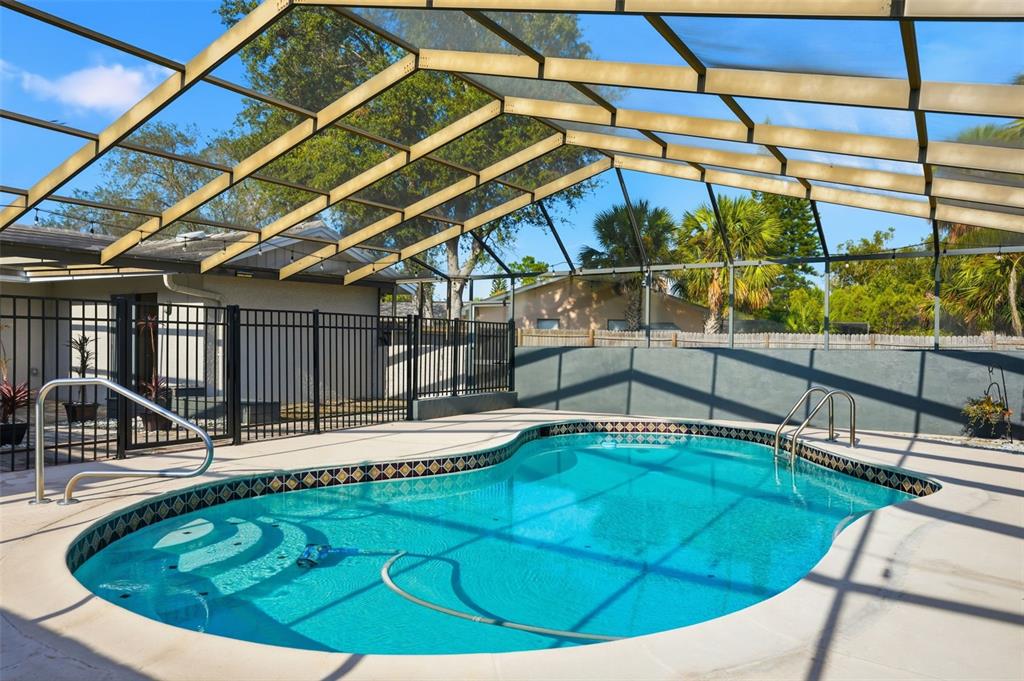 7026 Whitethorn Court Port Richey, FL 34668 - Photo 42 of 45 a view of a swimming pool with a patio