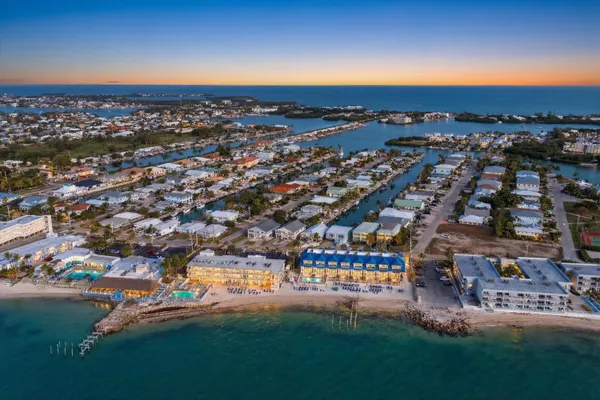 an aerial view of a ocean view