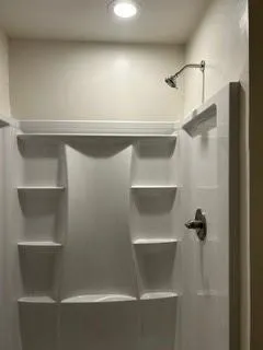 a close view of closet