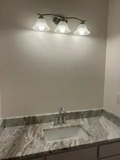a view of bathroom and sink