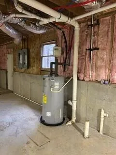 a view of water heater room
