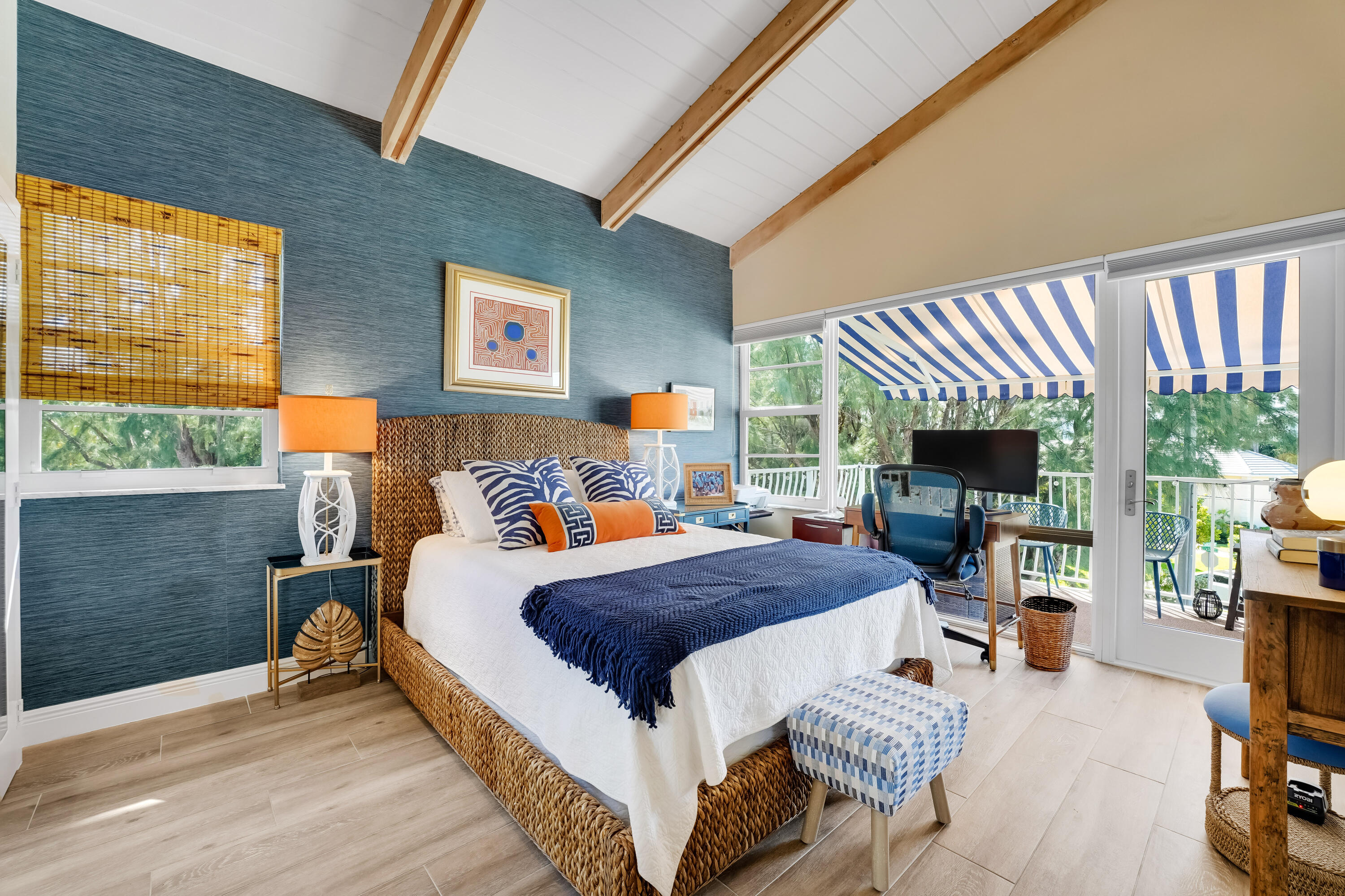 320 South Ocean Boulevard, Unit UK Delray Beach, FL 33483 - Photo 17 of 27 a bed room with a bed and a chair