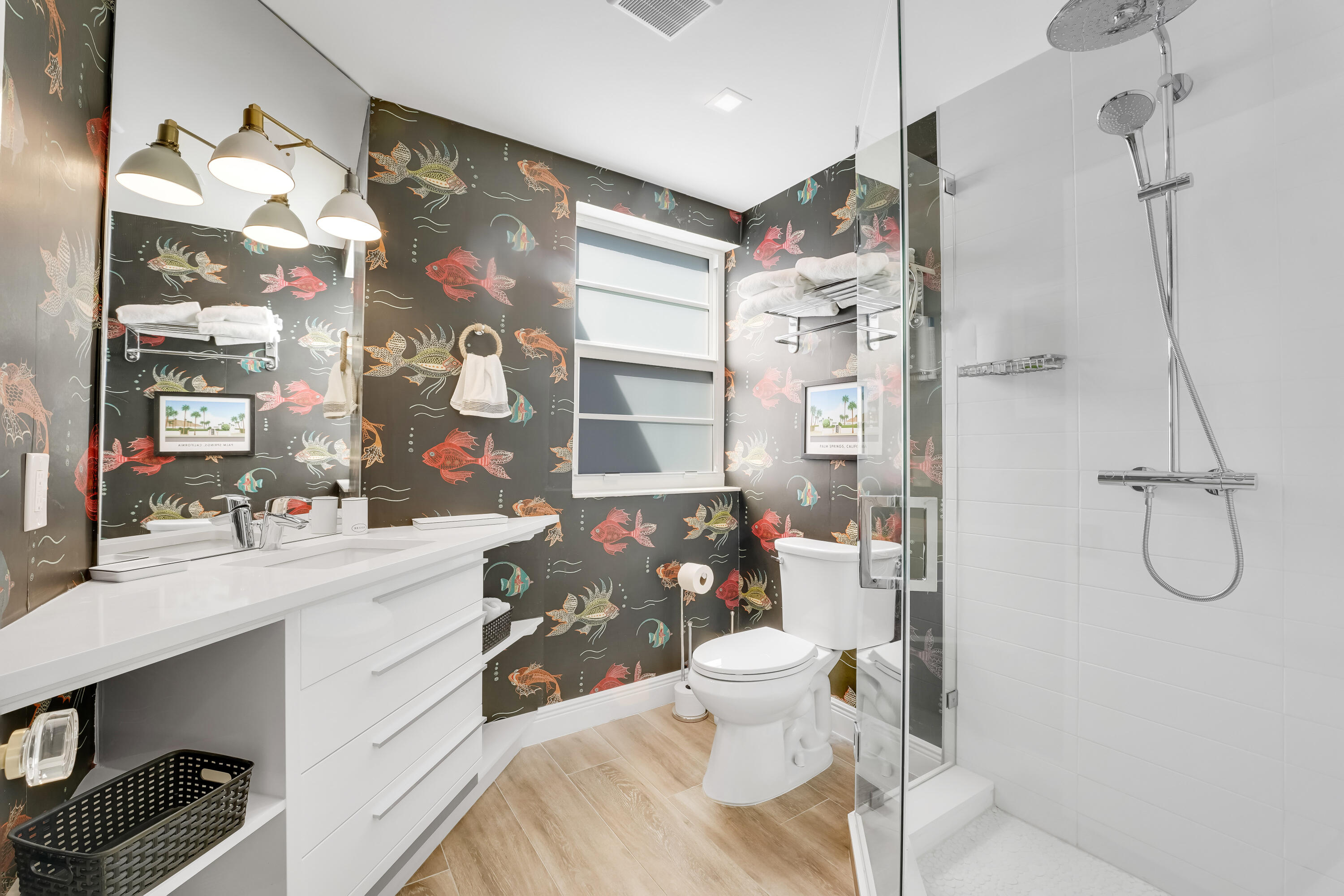 320 South Ocean Boulevard, Unit UK Delray Beach, FL 33483 - Photo 19 of 27 a bathroom with a sink toilet and shower