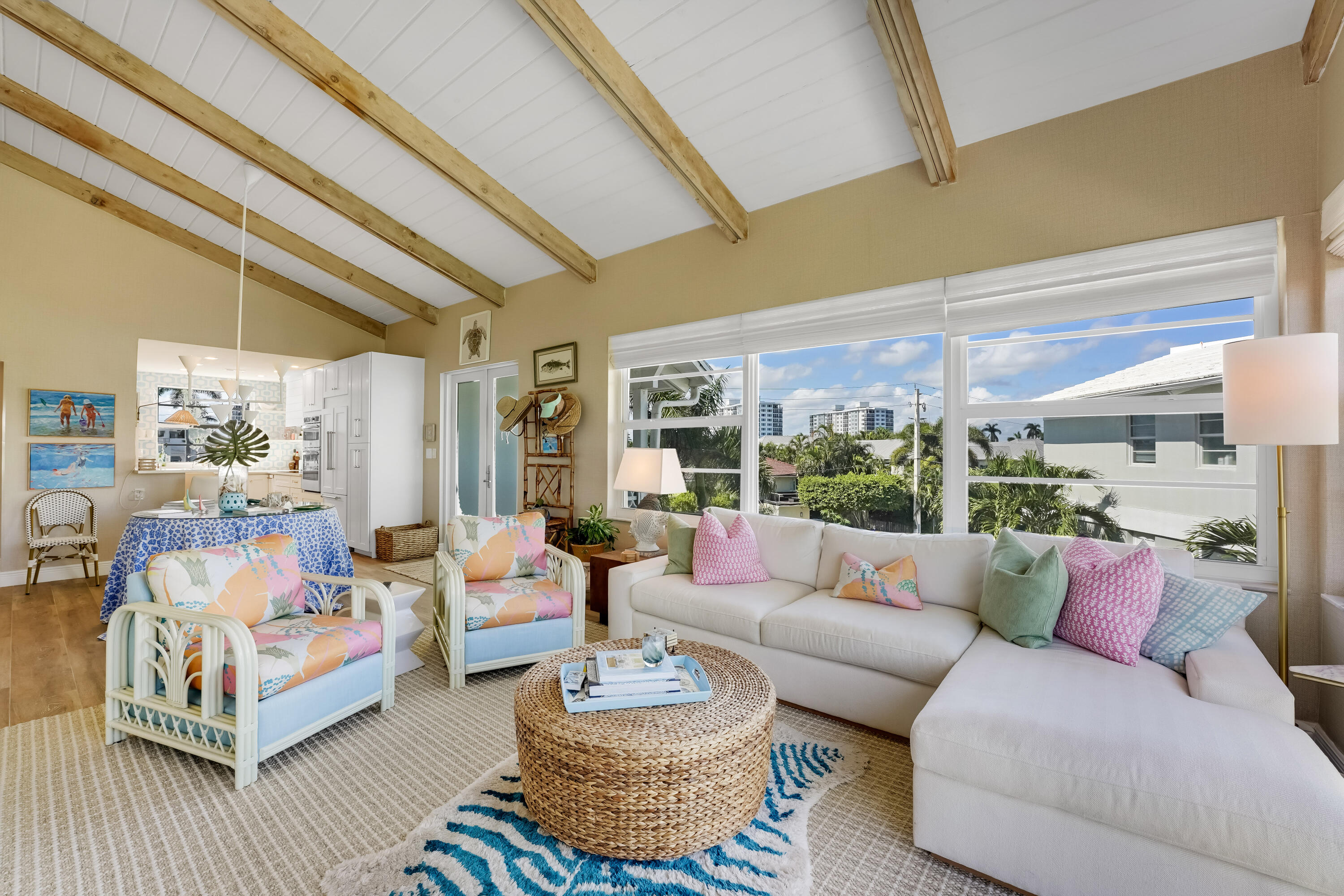 320 South Ocean Boulevard, Unit UK Delray Beach, FL 33483 - Photo 5 of 27 a living room with furniture and a large window