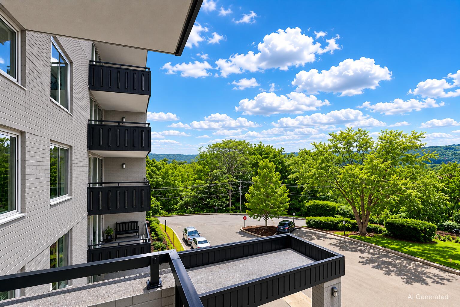 1131 Stringers Ridge Road, Unit 4A Chattanooga, TN 37405 - Photo 21 of 40 The Pinnacle 4A Balcony View