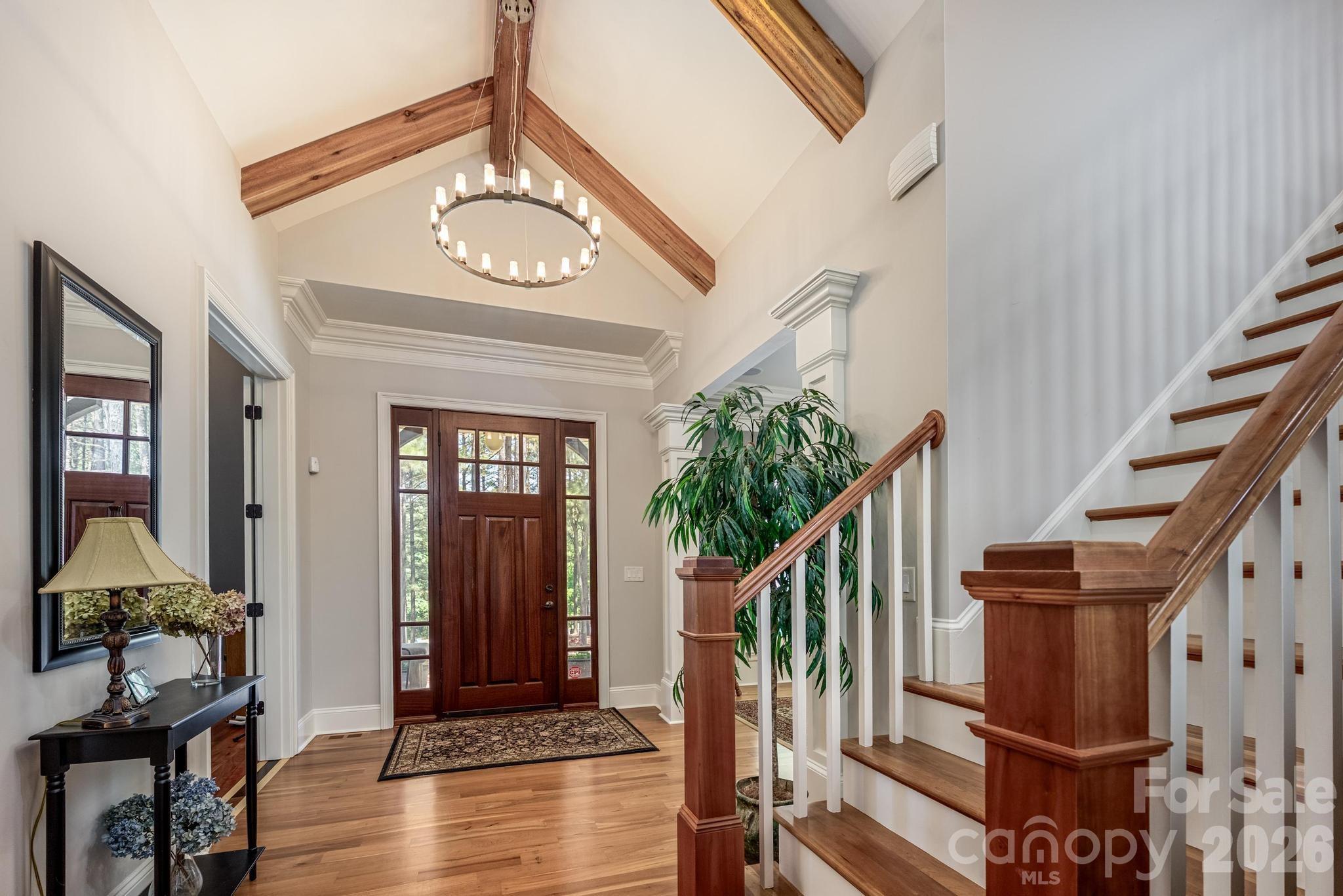 7315 Bay Ridge Drive Denver, NC 28037 - Photo 27 of 39 a view of entryway with wooden floor and stairs