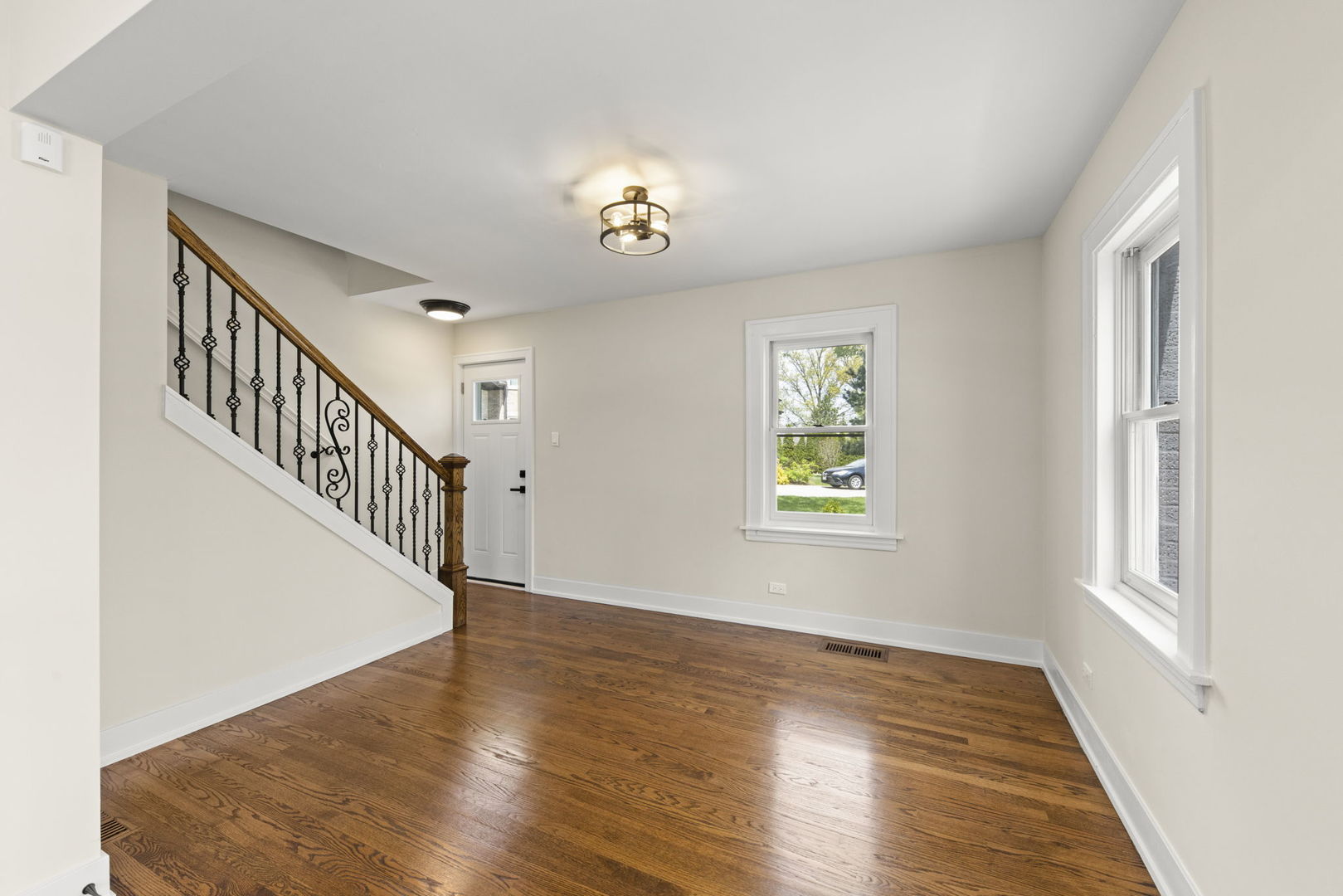 5706 Wolf Road Western Springs, IL 60558 - Photo 4 of 42 a view of an entryway with wooden floor