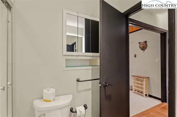 a view of an front door