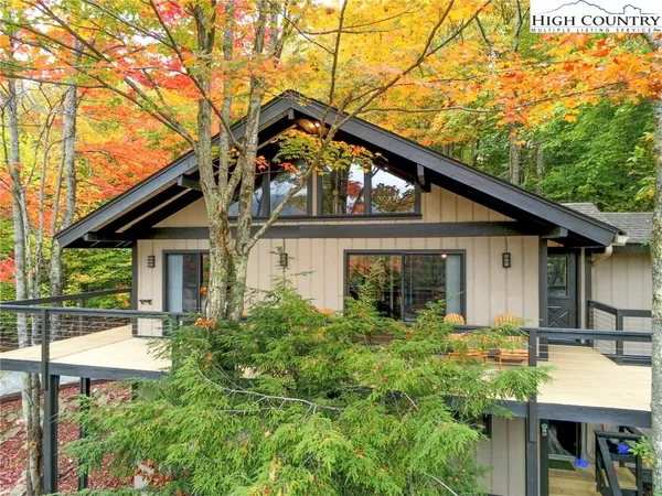 a view of a house with wooden floor