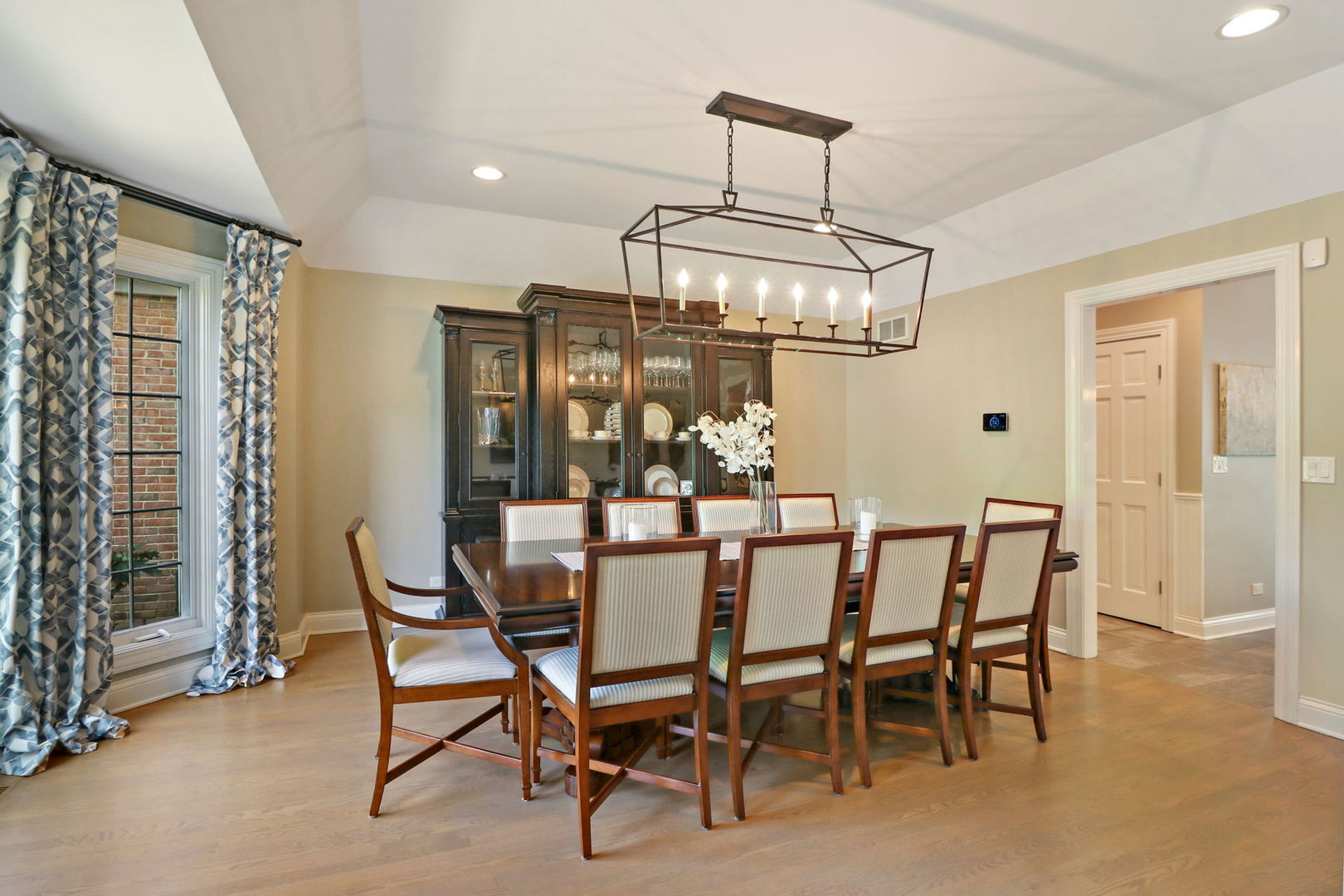 31 Overbrook Road South Barrington, IL 60010 - Photo 18 of 65 a view of a dining room with furniture window and chandelier