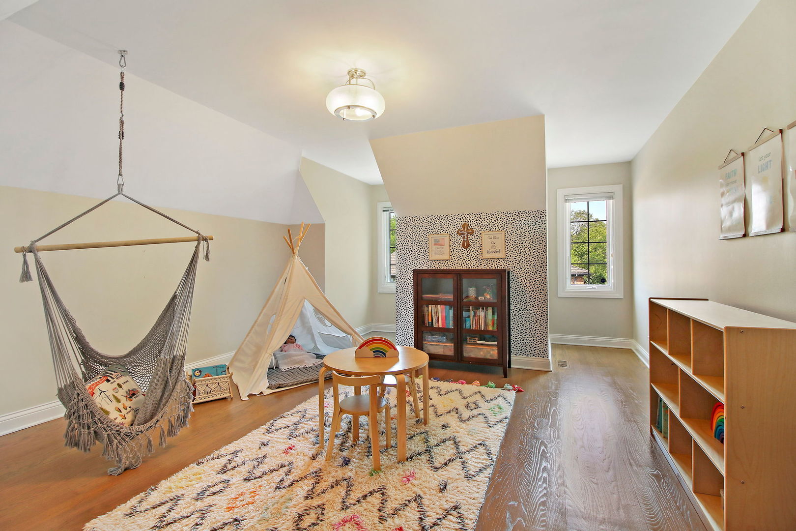 31 Overbrook Road South Barrington, IL 60010 - Photo 36 of 65 a living room with furniture a rug and a fireplace