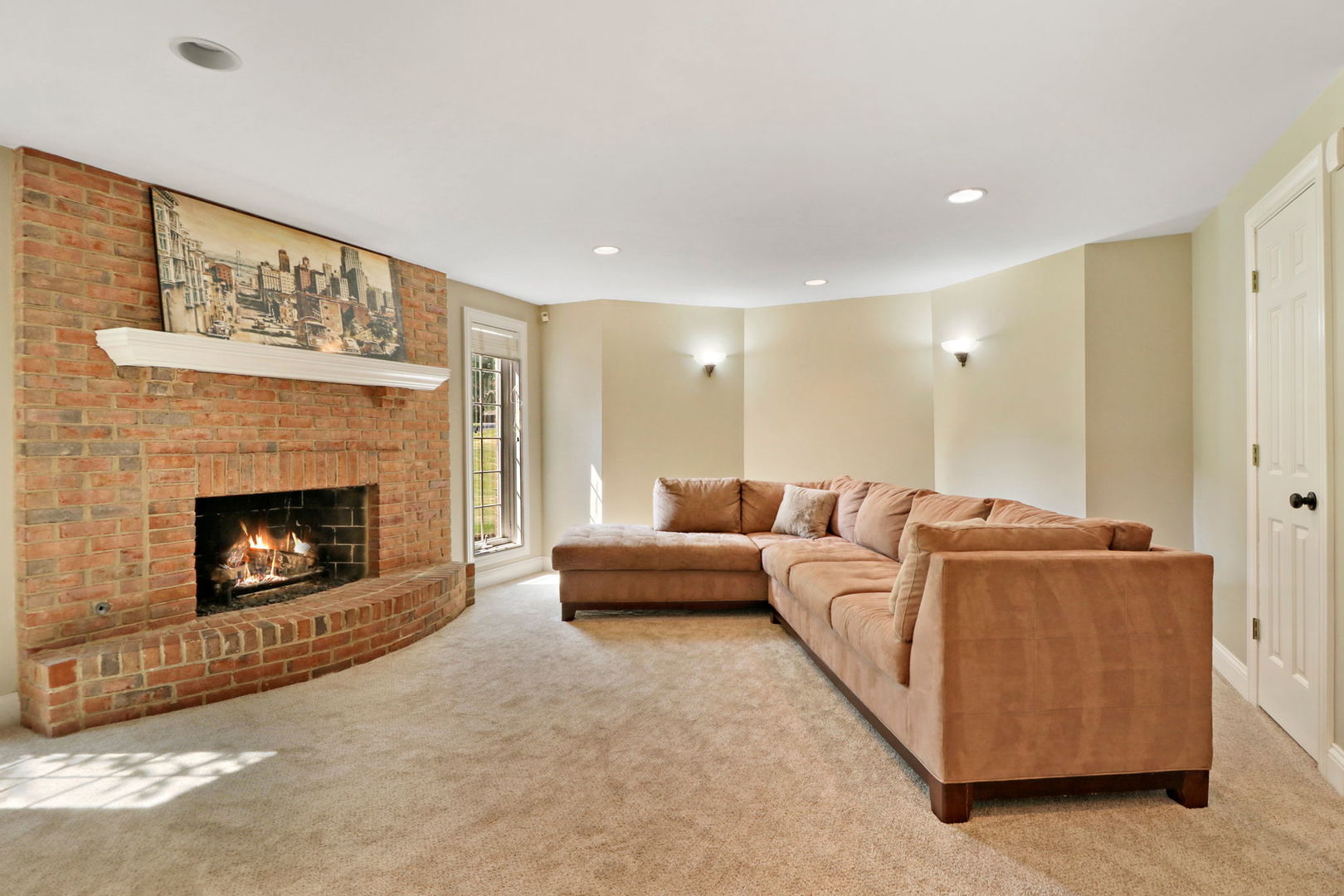 31 Overbrook Road South Barrington, IL 60010 - Photo 46 of 65 a living room with furniture and a fireplace