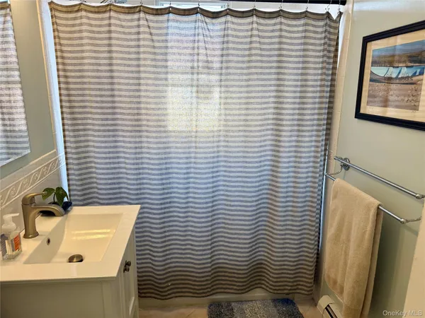 a view of a bathroom with a sink