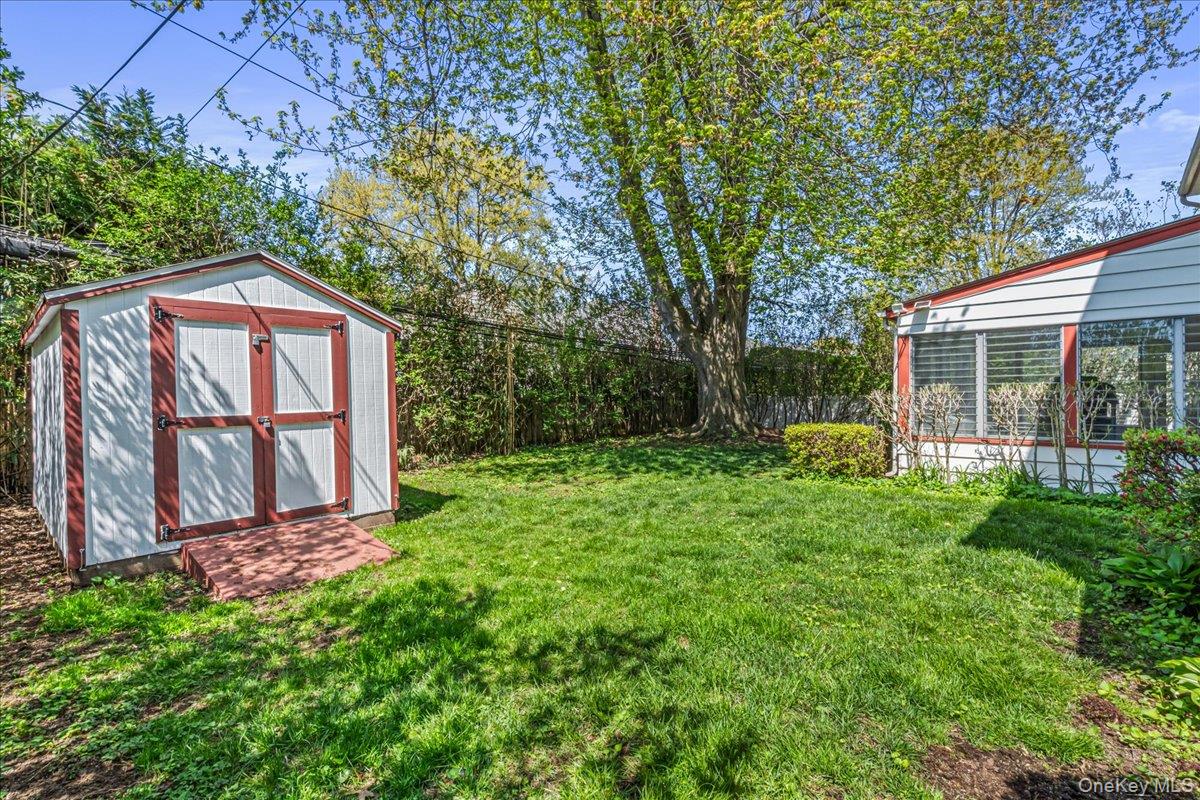 80 Russell Road Garden City, NY 11530 - Photo 25 of 25 Backyard with Permitted Shed