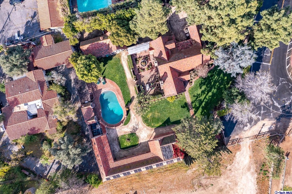 1705 Rancho Avenue Glendale, CA 91201 - Photo 16 of 53 an aerial view of residential house with outdoor space and swimming pool