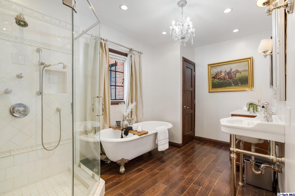1705 Rancho Avenue Glendale, CA 91201 - Photo 31 of 53 a spacious bathroom with a sink shower and a mirror
