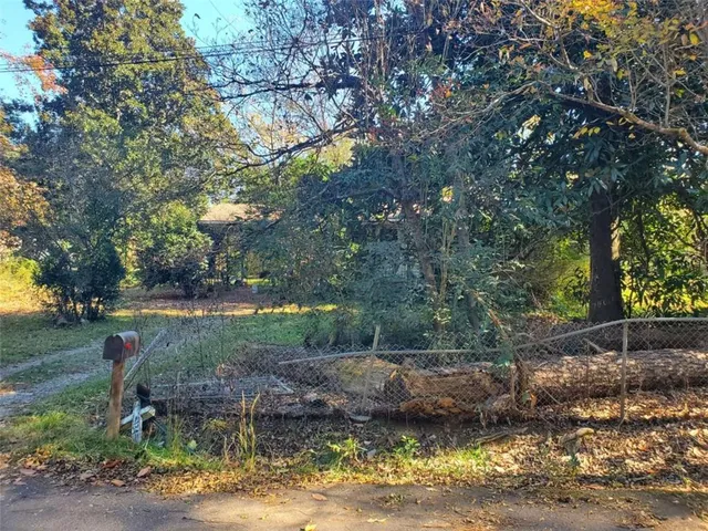 a backyard of a house