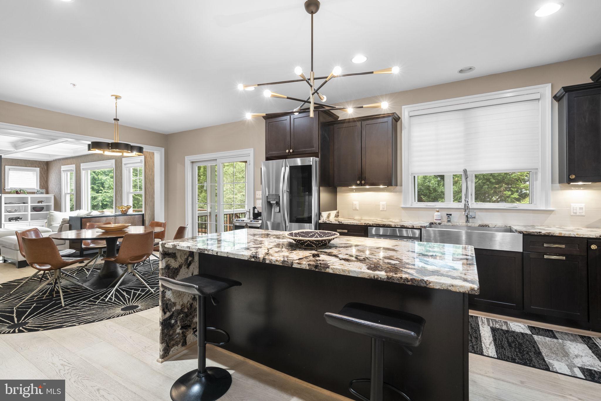 4702 Edgefield Road Bethesda, MD 20814 - Photo 19 of 58 Modern kitchen with elegant finishes.