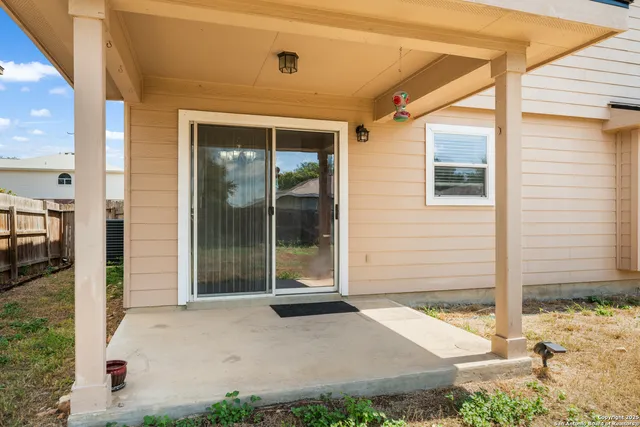 a backyard of a house