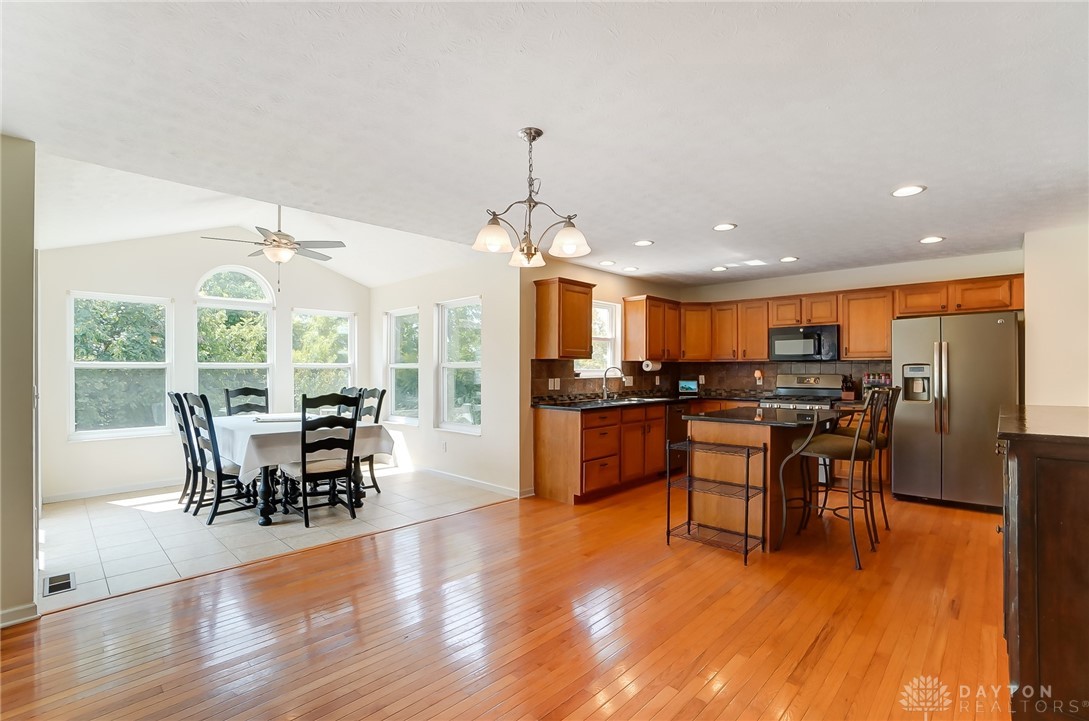 6042 Kay Court Riverside, OH 45424 - Photo 6 of 29 This open area is actually the breakfast area. These folks decided to use the morning room as their dining room. Notice the hardwood floors