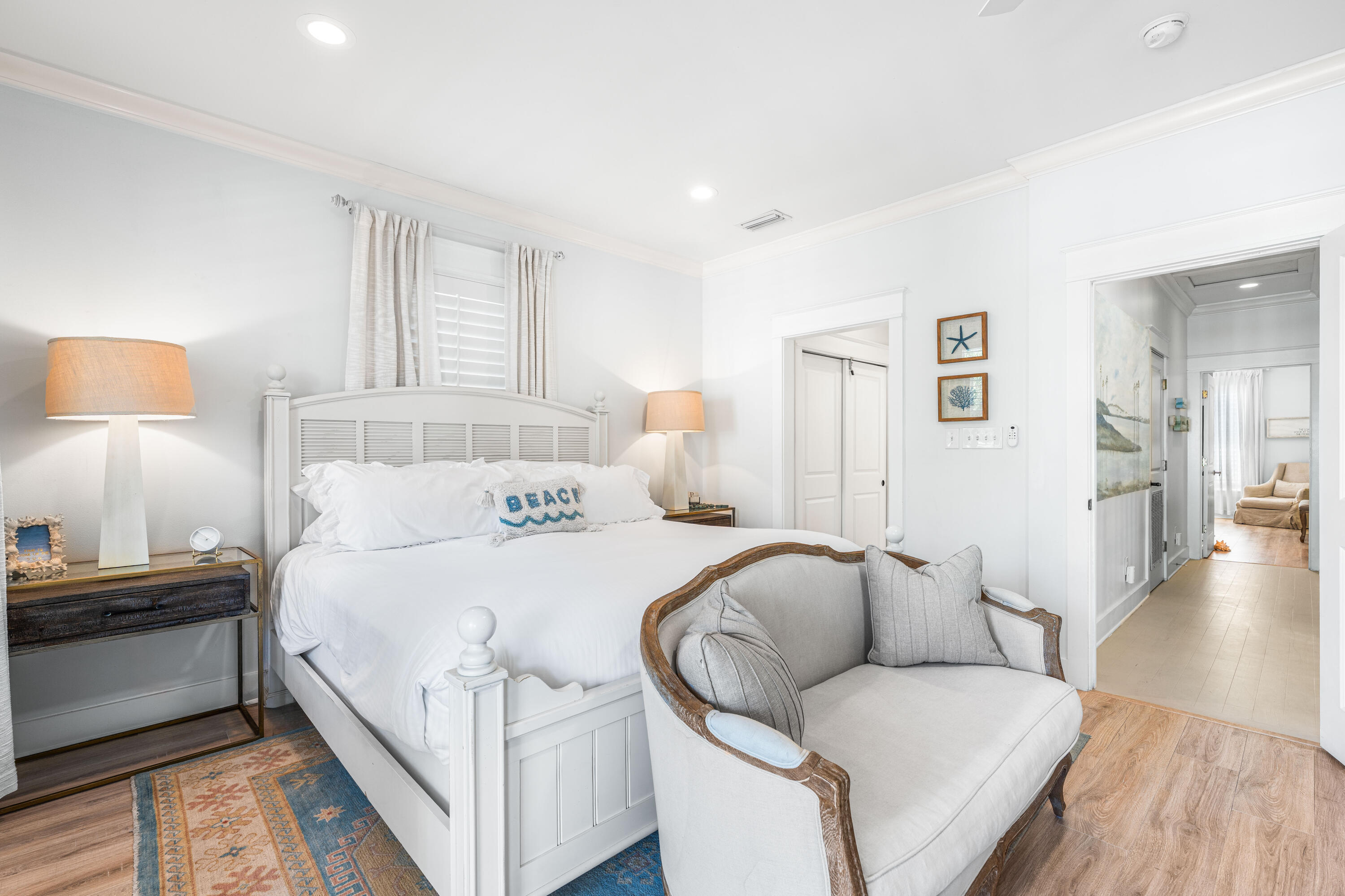 59 Endless Summer Way West Inlet Beach, FL 32461 - Photo 11 of 40 a bedroom with a bed and a lamp