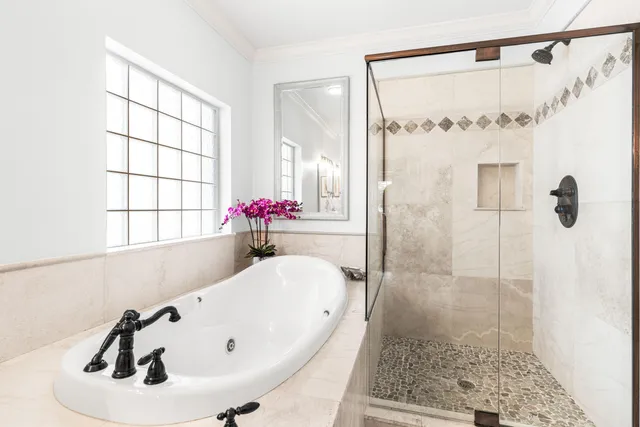 a bathroom with a sink and a shower