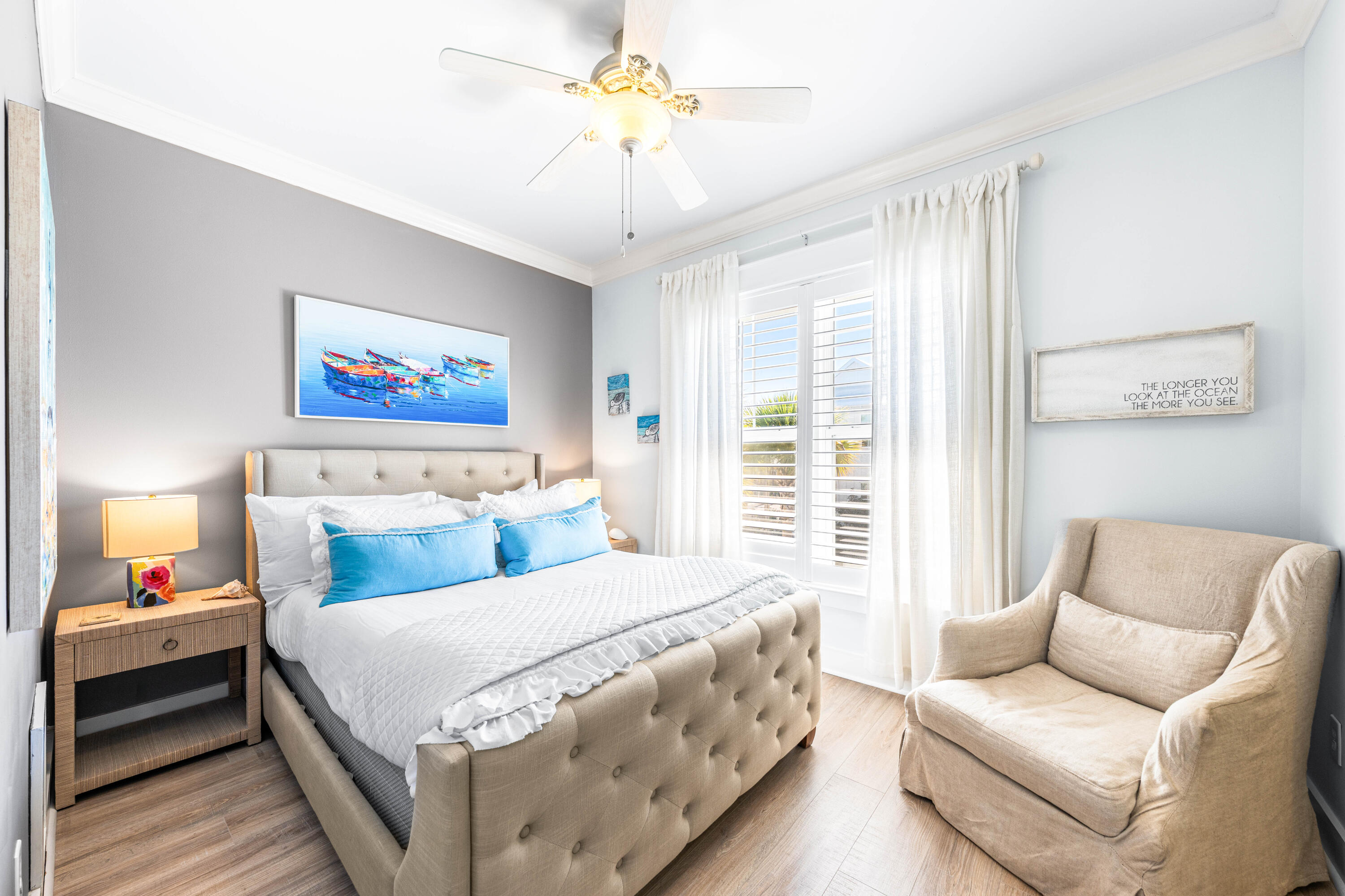 59 Endless Summer Way West Inlet Beach, FL 32461 - Photo 21 of 40 a bedroom with a bed and a couch