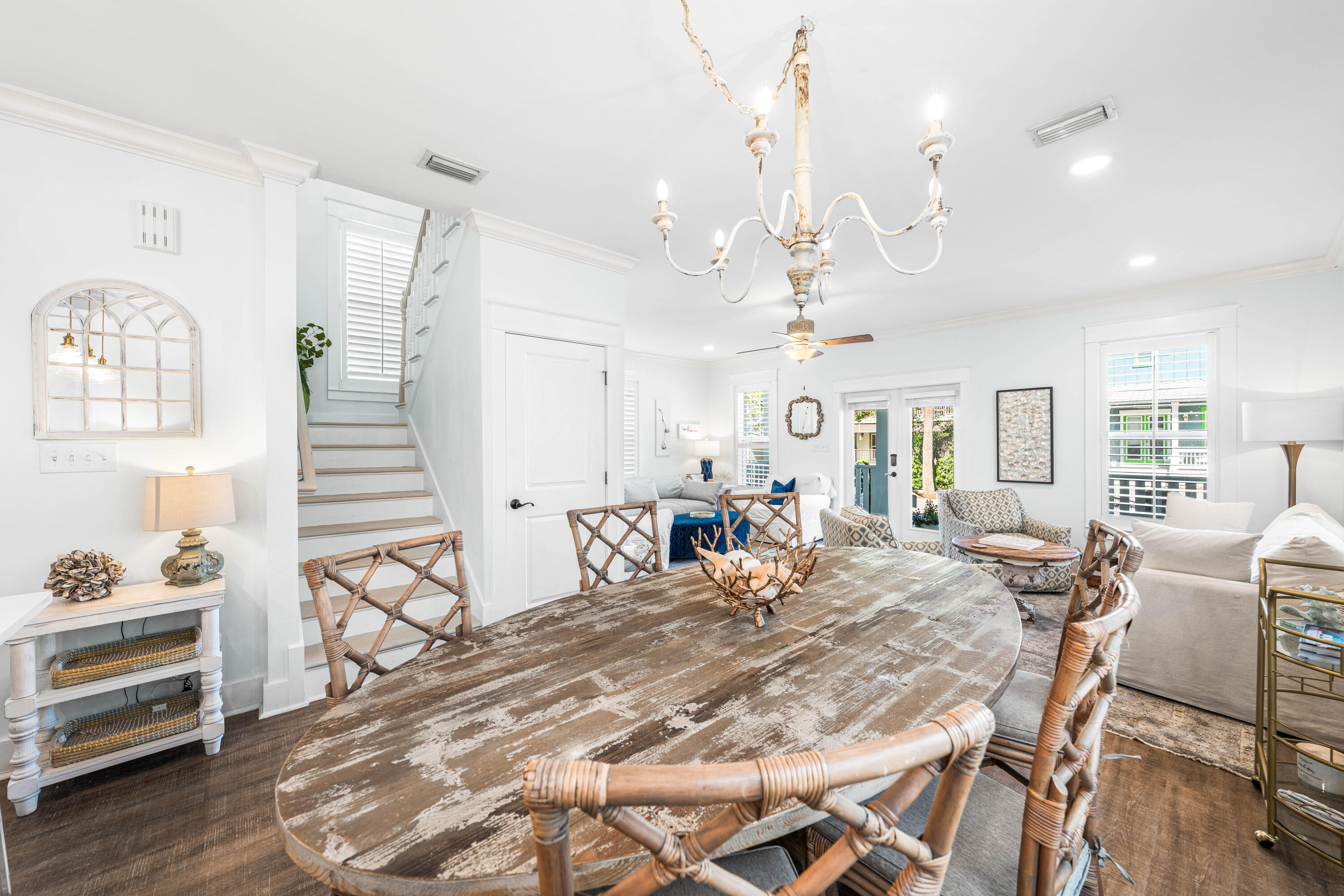 59 Endless Summer Way West Inlet Beach, FL 32461 - Photo 10 of 40 a view of a dining room with furniture and wooden floor