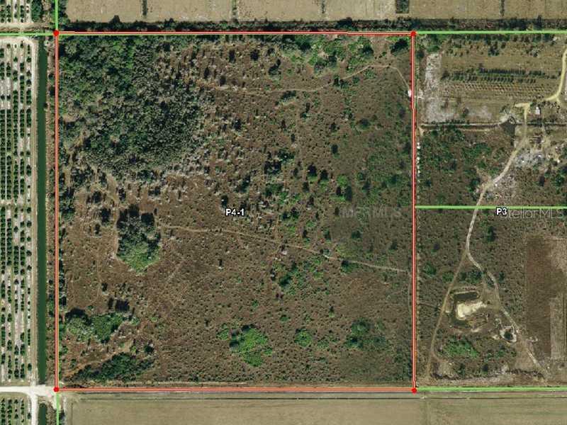 46300 Bermont Road Punta Gorda, FL 33982 - Photo 1 of 1 Aerial View - 40 Acres of Highland Oaks
