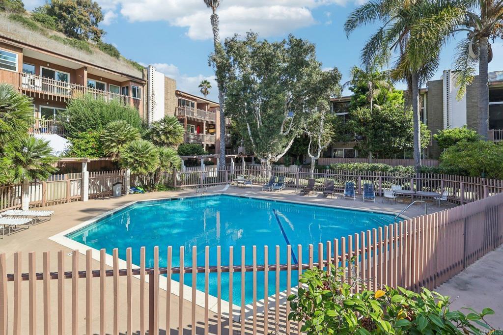 2600 Torrey Pines Road, Unit A13 La Jolla, CA 92037 - Photo 60 of 65 a view of a house with backyard and sitting area