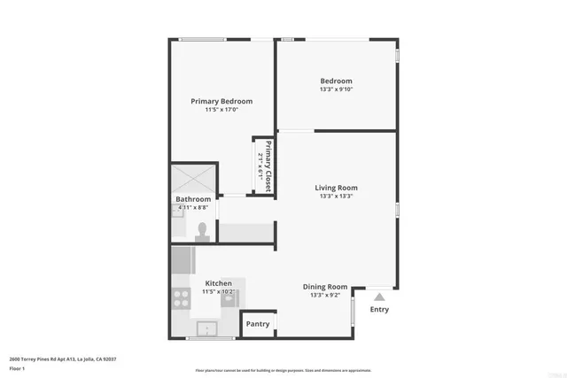 $575,000 | 2600 Torrey Pines Road, Unit A13, La Jolla, CA 92037