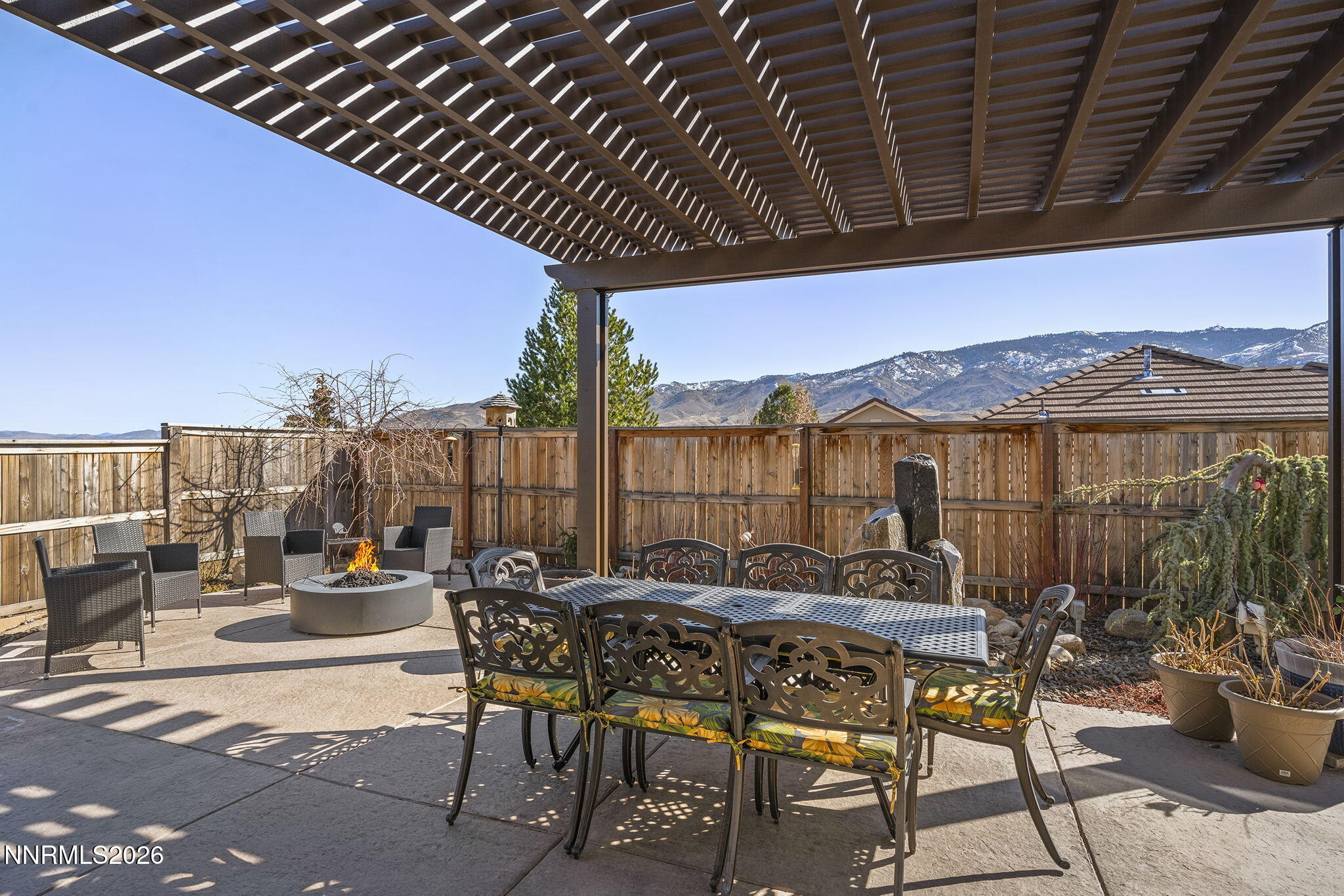 8726 Larkhaven Court Reno, NV 89523 - Photo 33 of 41 a view of chairs and table in patio