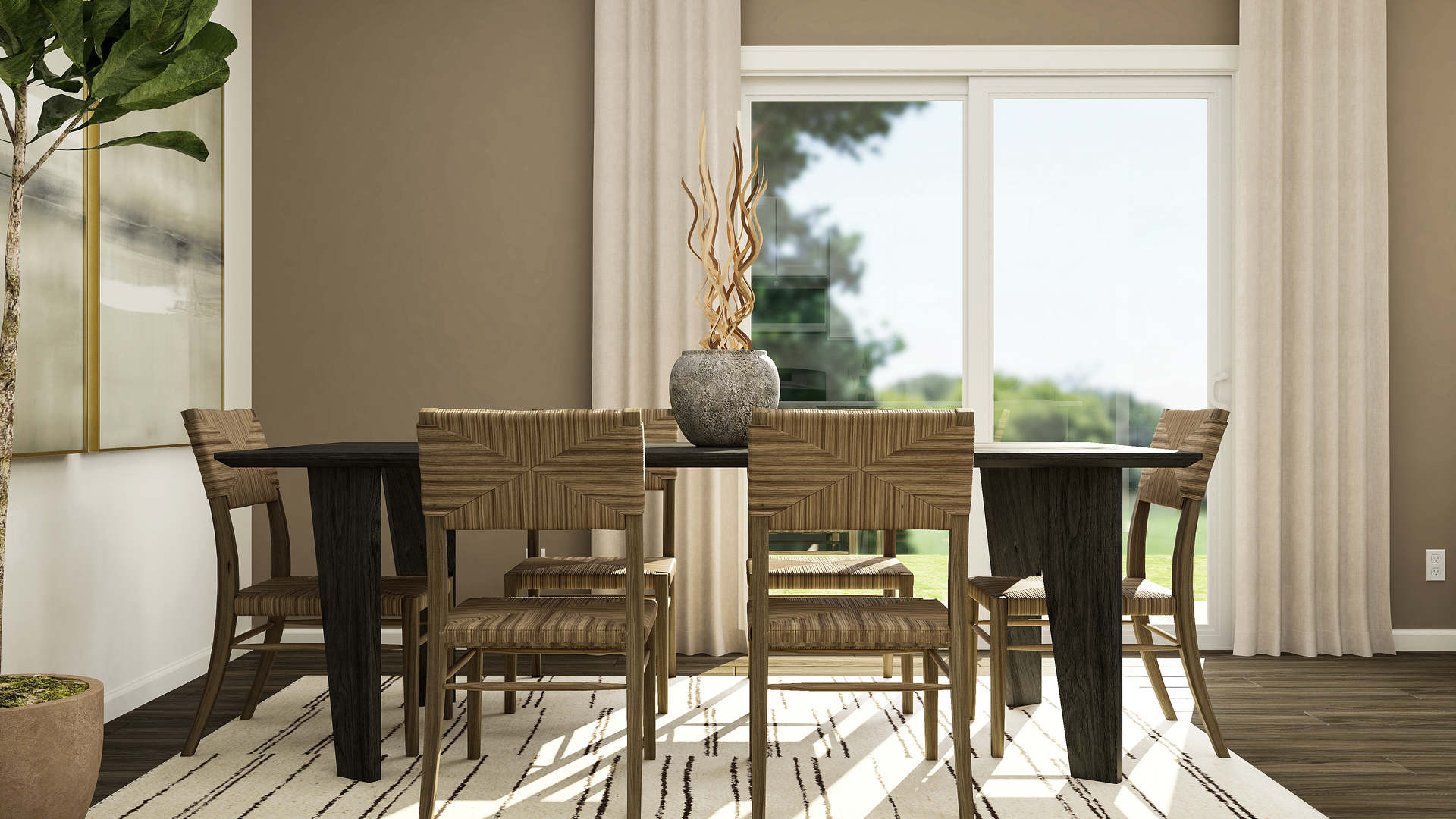 1650 Rolling Pass Beecher, IL 60401 - Photo 7 of 17 a view of a dining room with furniture and wooden floor