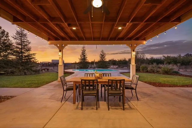 a view of a lake with a city view