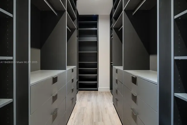 a view of walk in closet