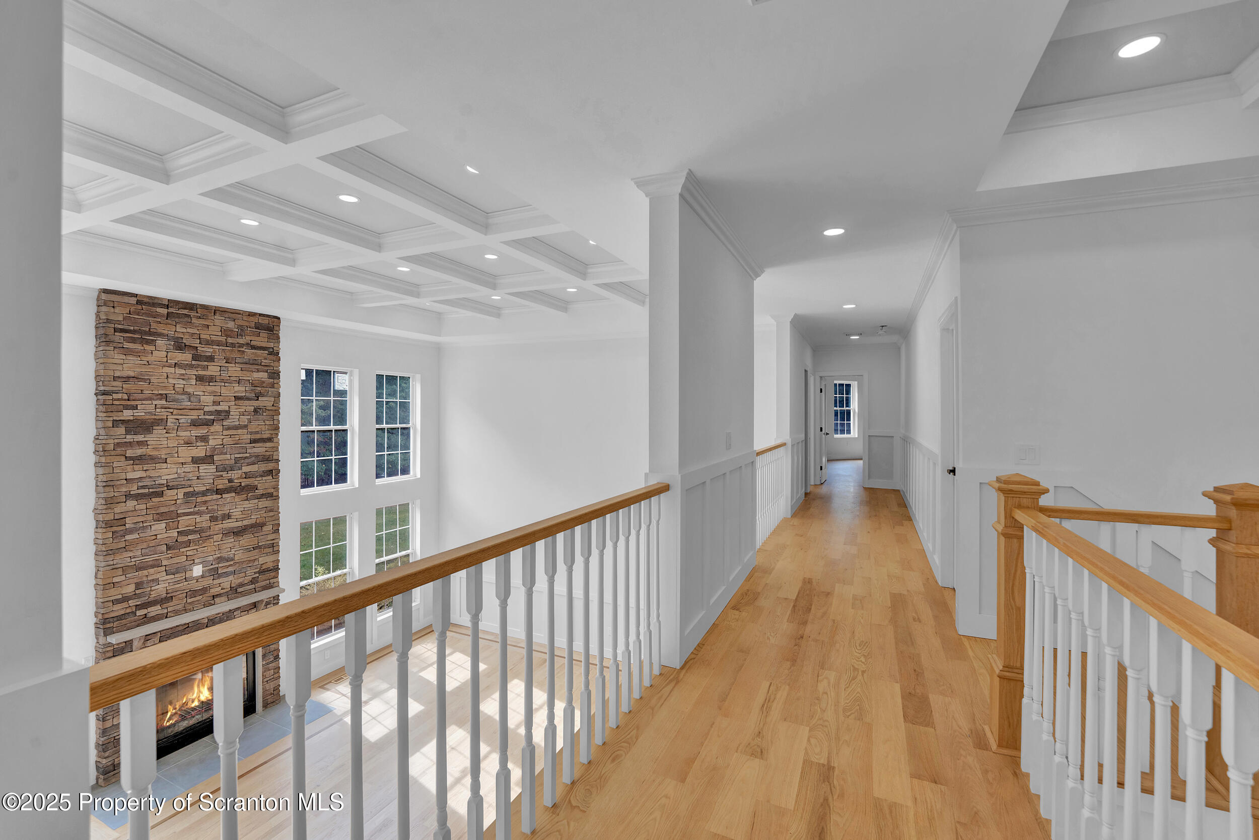 33 Fordham Road Wilkes Barre, PA 18702 - Photo 56 of 93 a view of a hallway with wooden floor