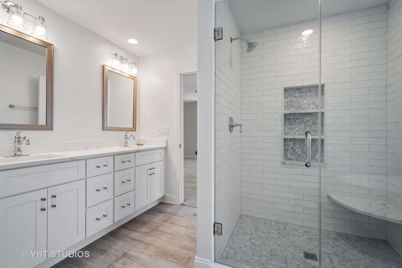1406 Dunheath Drive Inverness, IL 60010 - Photo 15 of 27 a spacious bathroom with double sink and shower