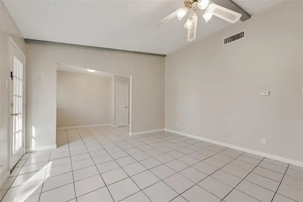 a view of an empty room