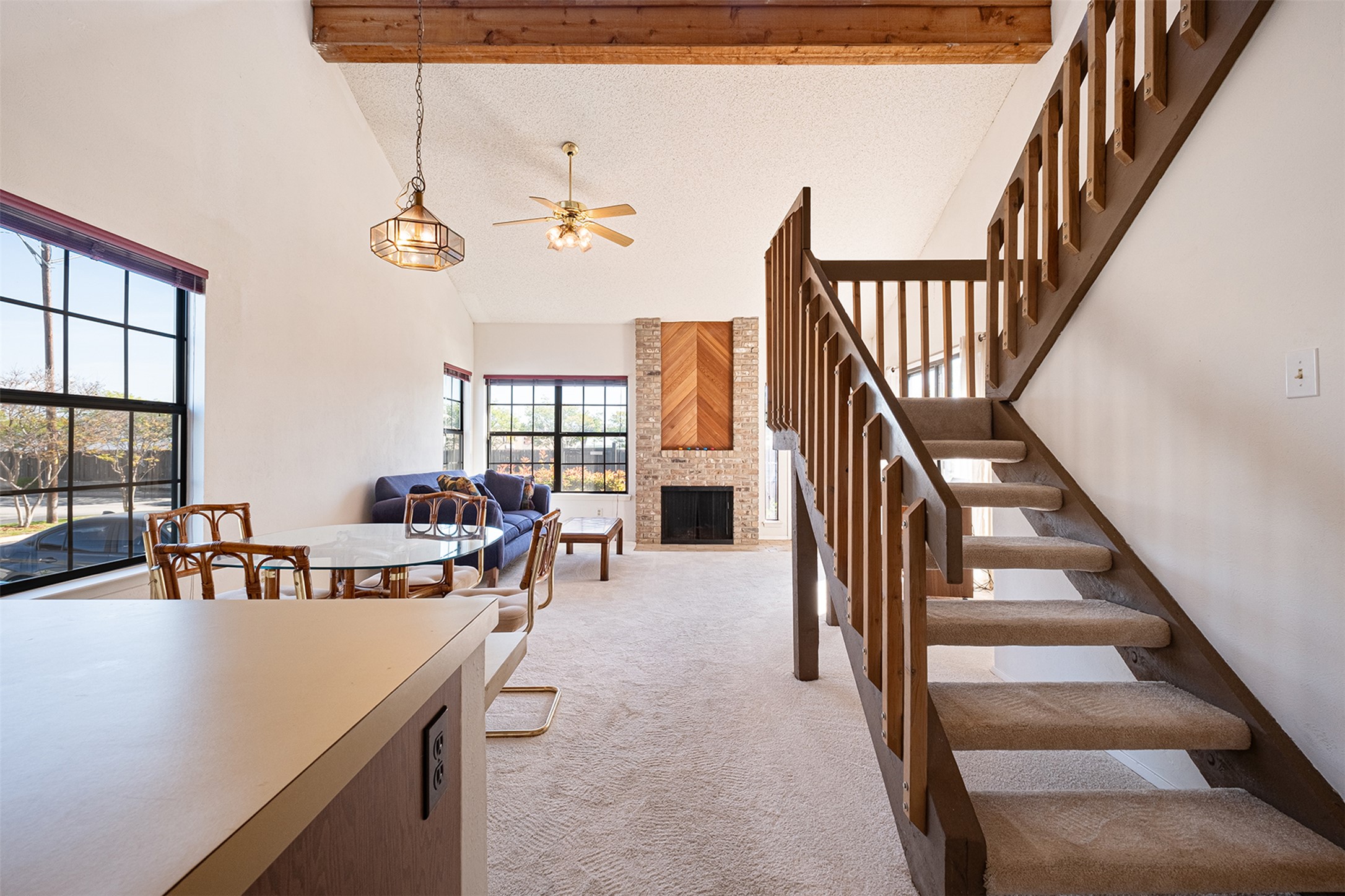 1748 Ohlen Road, Unit 16 Austin, TX 78757 - Photo 16 of 38 a view of a livingroom with furniture and staircase
