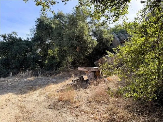 a view of a yard covered in snow